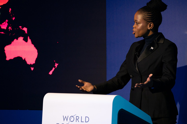 Bogolo Kenewendo beim "World Economic Forum" im Jänner 2019 in Davos