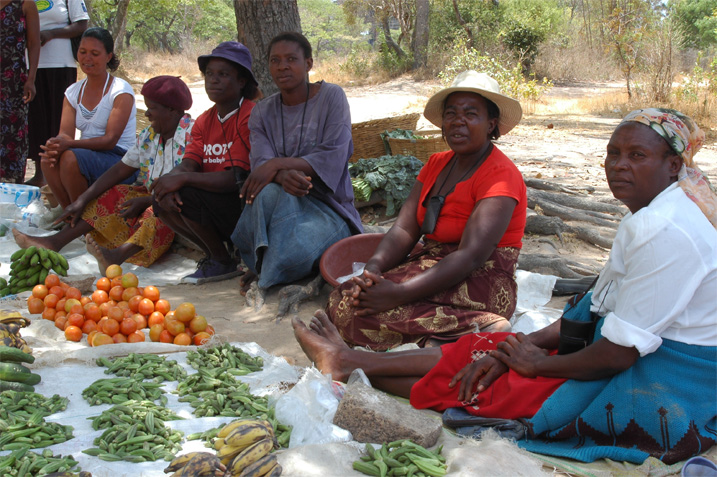Der Gemüsemarkt in Bulawayo, Simbabwe