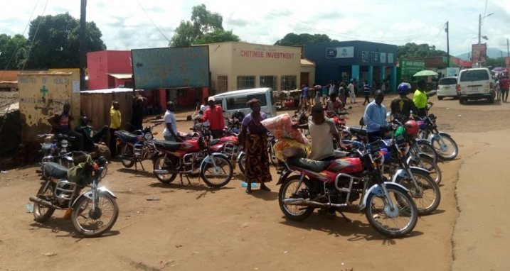 Motorradtaxis in Malawi