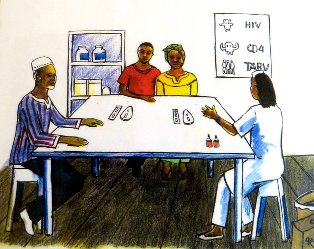 Kampf gegen Aids HIV in Afrika