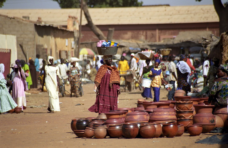 Marktag in Sélou in Mali