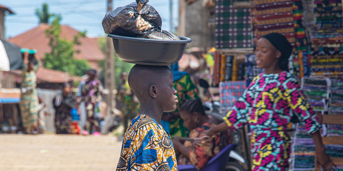 Markt in Cotonou, Benin