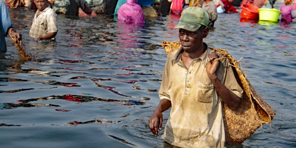Fischhändler am Markt von Rufiji, Tansania - Bild: Kizito Makoye/IPS