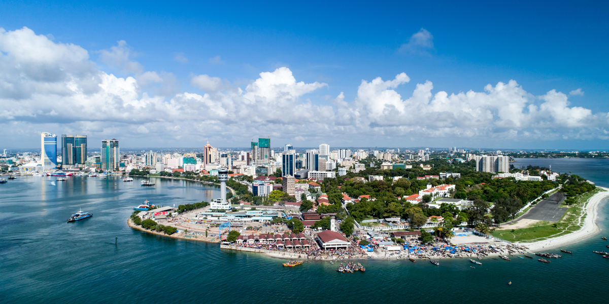 Dar es Salaam aus der Luft
