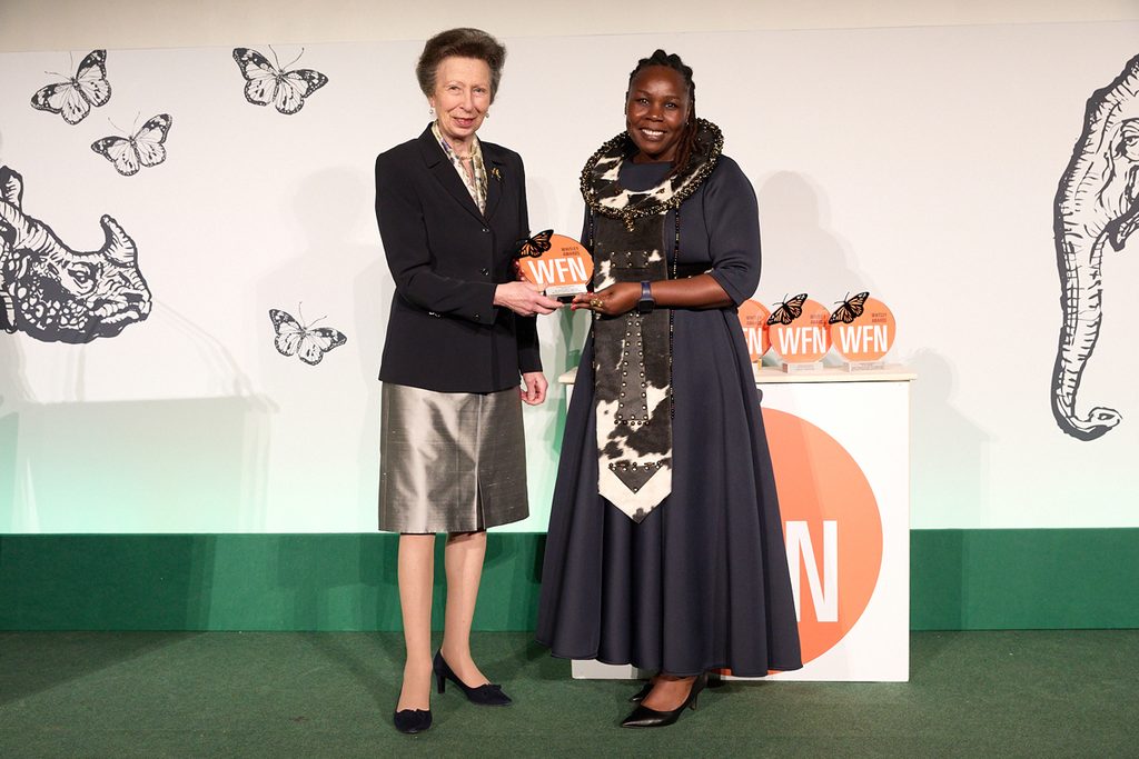 Prinzessin Anne überreicht Moreangels Mbizah den Whitley Award 2026